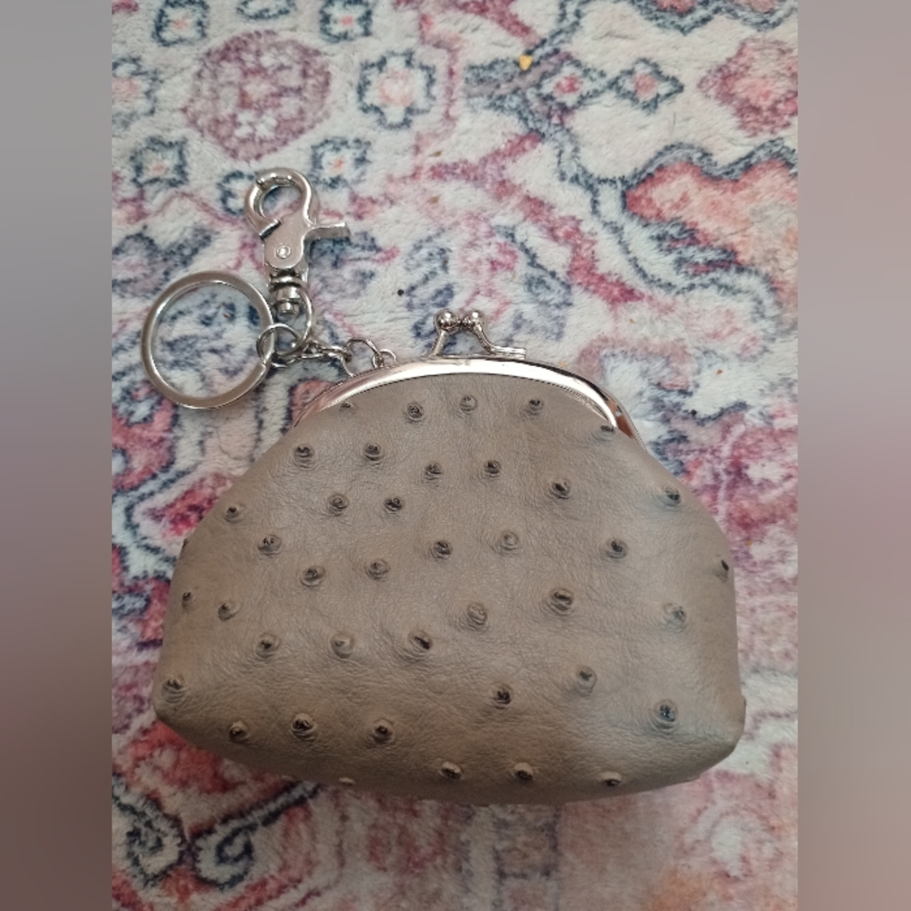 Gray Studded Leather‎ Wallet